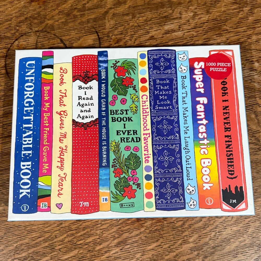 Galison Ideal Bookshelf Book Themed High Quality Jigsaw Puzzle 1000 Piece